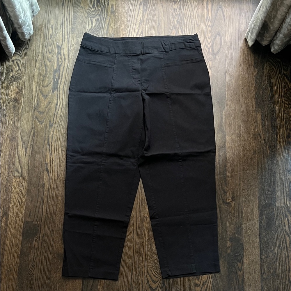 Alfred Dunner Women’s Pull-On Straight Leg Cropped Ankle Pants size 16W